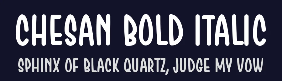 Chesan Bold Italic by Situjuh Nazara — Script Font — thumbnail 2