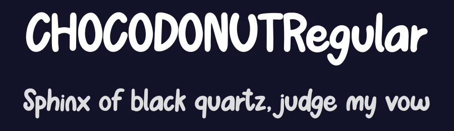 CHOCODONUTRegular by Ronny Studio — Display Font — thumbnail 2