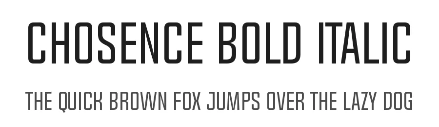 Chosence Bold Italic by Situjuh Nazara — Display Font