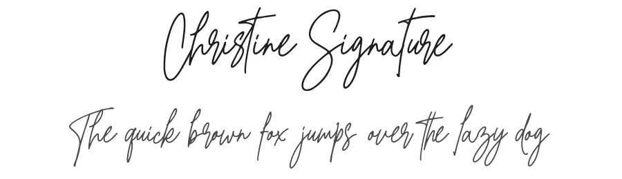 Christine Signature by Wasisme Studio β Sans Font
