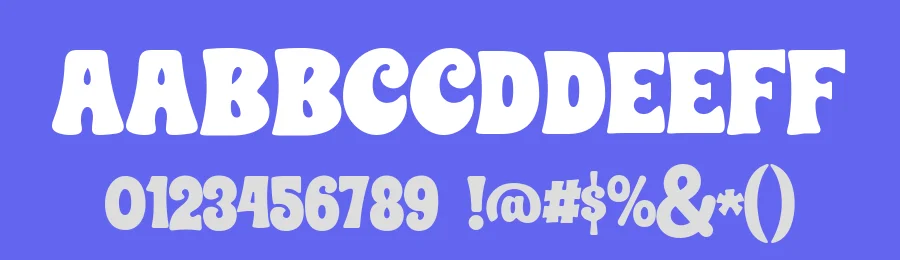 CHUNKY HEART BOUNCE by AM Designs — Display Font — thumbnail 3
