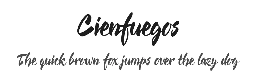 Cienfuegos by Fernando Haro — Script Font