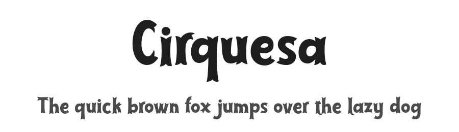 Cirquesa by Situjuh Nazara — Display Font