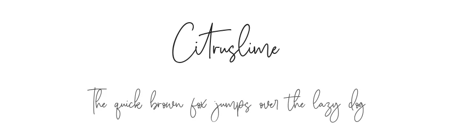 Citruslime by Letteralle Studio — Sans Font