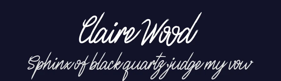 ClaireWood by Staircase Studio — Script Font — thumbnail 2