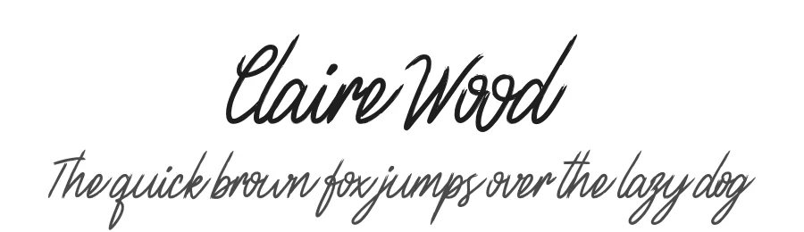 ClaireWood by Staircase Studio — Script Font