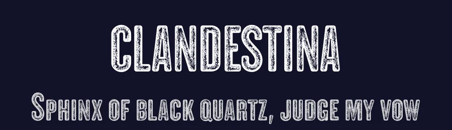 CLANDESTINA by deFharo — Display Font — thumbnail 2
