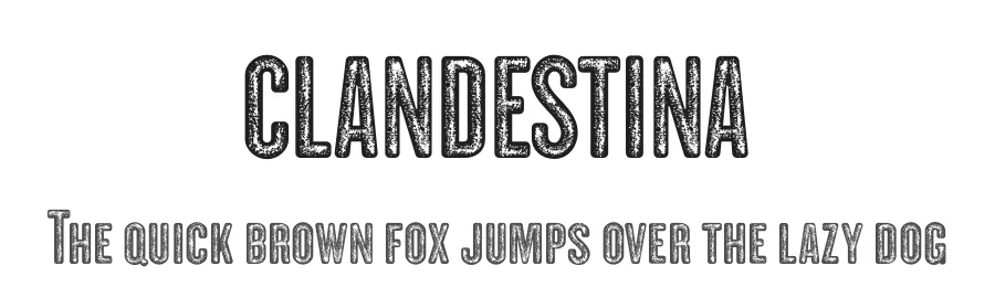 CLANDESTINA by deFharo — Display Font