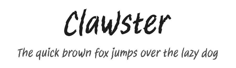 Clawster by Situjuh Nazara — Display Font