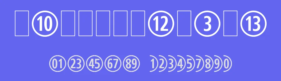 CombiNumeralsLtd by Sean Cavanaugh — Display Font — thumbnail 3