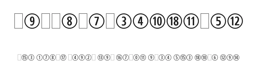 CombiNumeralsLtd by Sean Cavanaugh โ Display Font