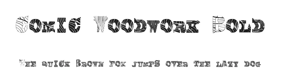 Comic Woodwork Bold by James Jenkins β Display Font