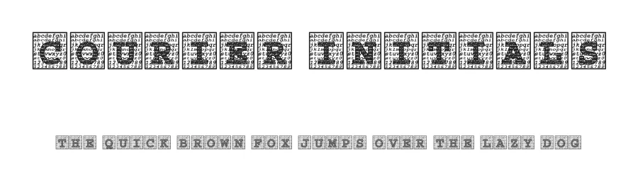 Courier Initials by Character — Display Font