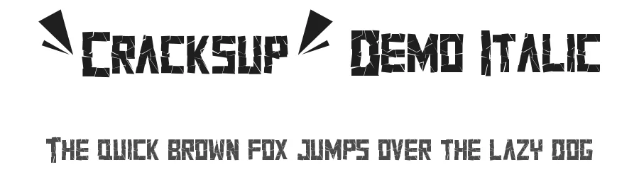 Cracksup Demo Italic by Shalsha & Suci Anita — Display Font