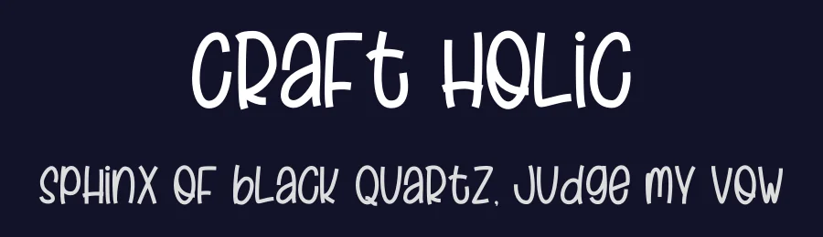 Craft Holic by Sigit Dwipa Raharjo — Display Font — thumbnail 2