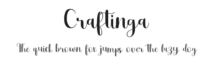 Craftinga by Muhamad Yusron Billah — Script Font