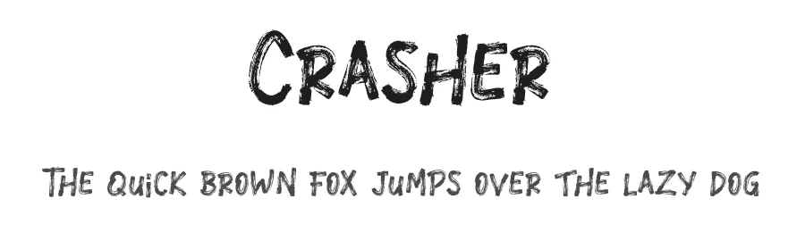 Crasher by Bluestudio — Display Font