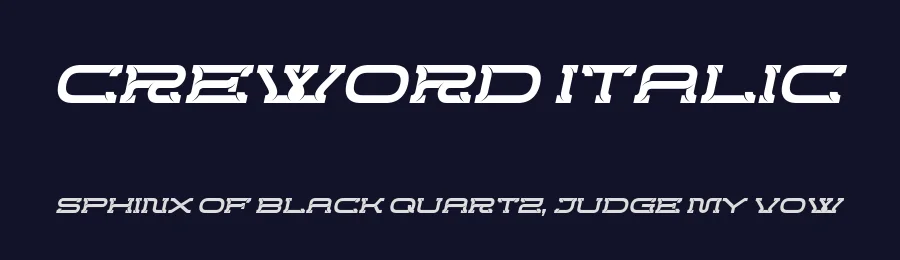 Creword Italic by Situjuh Nazara — Display Font — thumbnail 2