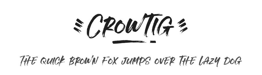 Crowtig by Adante Creative — Script Font