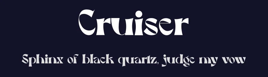 Cruiser by Rian dryana — Display Font — thumbnail 2