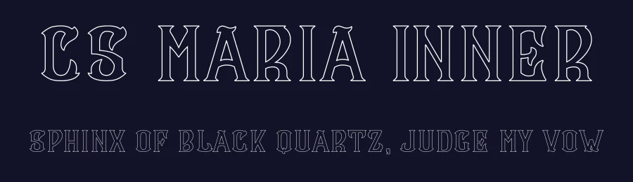 CS Maria Inner by Craft Supply Co. — Display Font — thumbnail 2