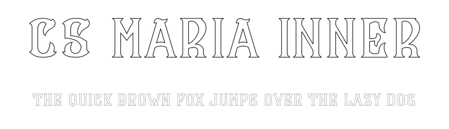 CS Maria Inner by Craft Supply Co. — Display Font