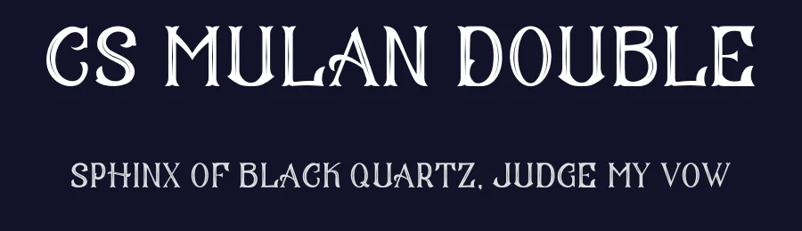 CS Mulan Double by Craft Supply Co. — Display Font — thumbnail 2