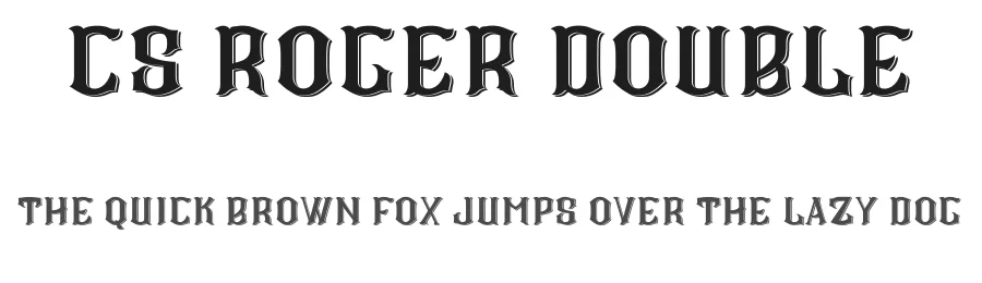 CS Roger Double by Craft Supply Co. — Display Font