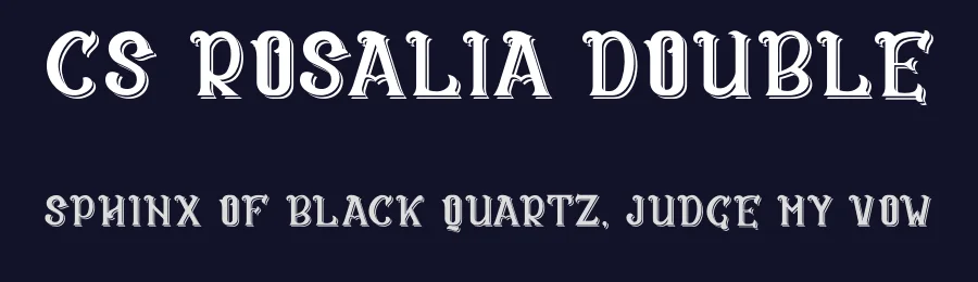 CS Rosalia Double by Craft Supply Co. — Display Font — thumbnail 2