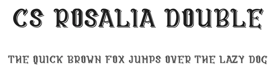 CS Rosalia Double by Craft Supply Co. — Display Font