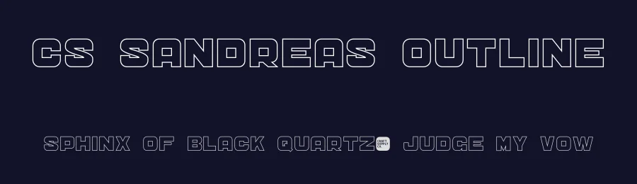 CS Sandreas Outline by Craft Supply Co. — Display Font — thumbnail 2