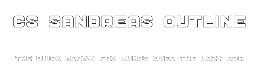 CS Sandreas Outline by Craft Supply Co. — Display Font