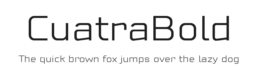 CuatraBold by Fernando Haro — Display Font