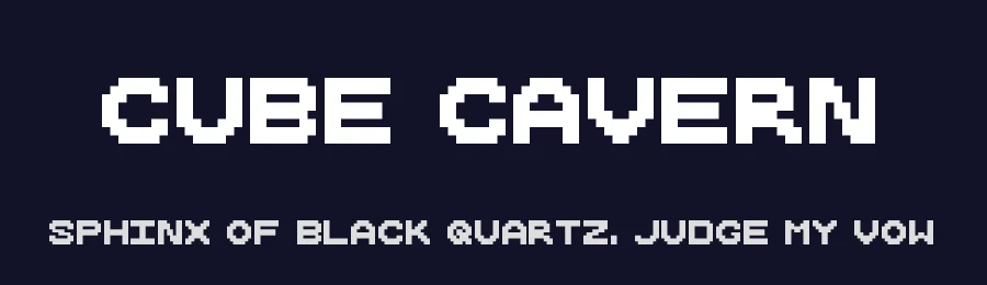 Cube Cavern by memesbruh03 — Display Font — thumbnail 2