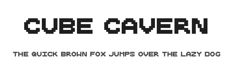 Cube Cavern by memesbruh03 — Display Font