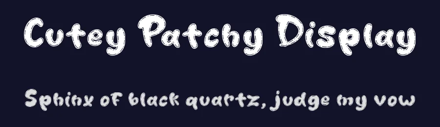 Cutey Patchy Display by Fadli Ramadhan Iskandar — Display Font — thumbnail 2
