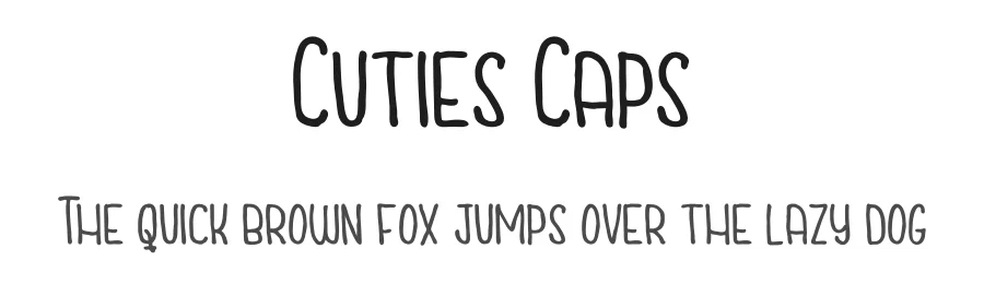 Cuties Caps by Greataris — Display Font
