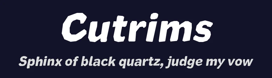 Cutrims by Situjuh Nazara — Display Font — thumbnail 2