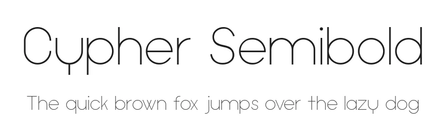 Cypher Semibold by Nabeel Khalid — Sans Font