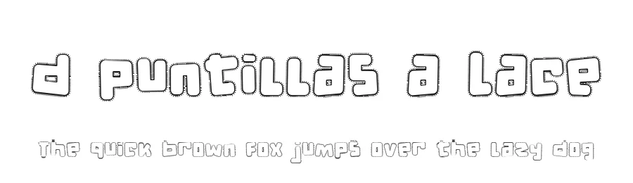 d puntillas a Lace by deFharo — Display Font