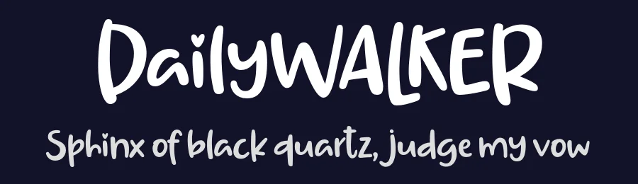 DailyWALKER by Situjuh Nazara — Script Font — thumbnail 2