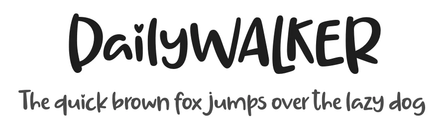 DailyWALKER by Situjuh Nazara — Script Font