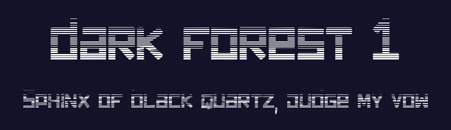 dark forest 1 by dcoxy Medina Gregory — Display Font — thumbnail 2