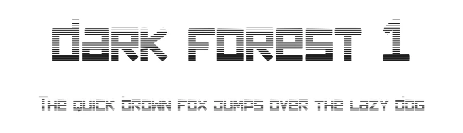 dark forest 1 by dcoxy Medina Gregory — Display Font