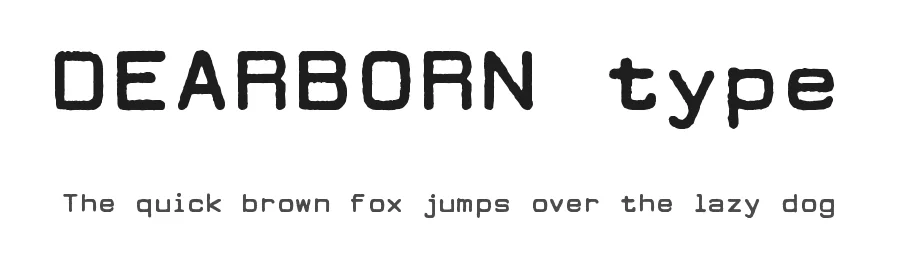 DEARBORN type by Lukas Krakora — Display Font