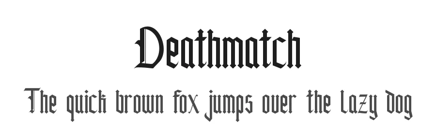 Deathmatch by KongFont โ Display Font