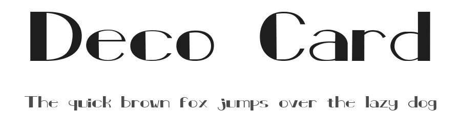 Deco Card by Font Monkey — Display Font