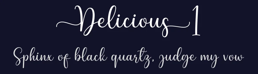 Delicious1 by Rayvaldo Rizki Pratama Augusta — Script Font — thumbnail 2