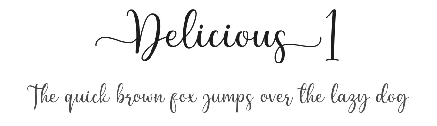 Delicious1 by Rayvaldo Rizki Pratama Augusta — Script Font