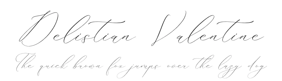 Delistian Valentine by Heru Utama Putra — Display Font